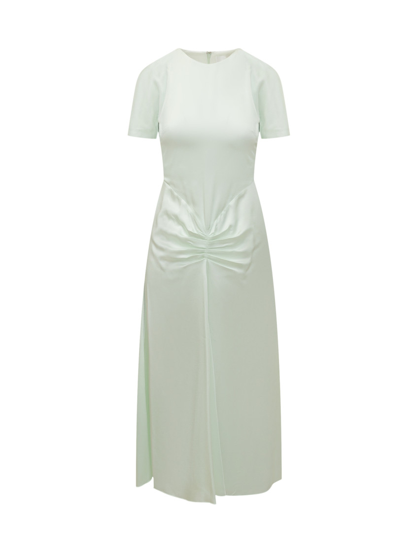 Light Green Round Neck Maxi Dress