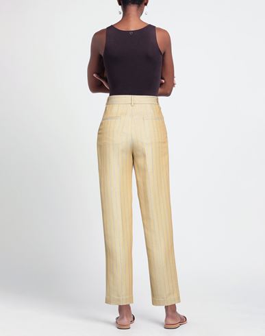 Woman Pants Sand Size 4 Cotton, Virgin Wool, Polyester, Polyamide
