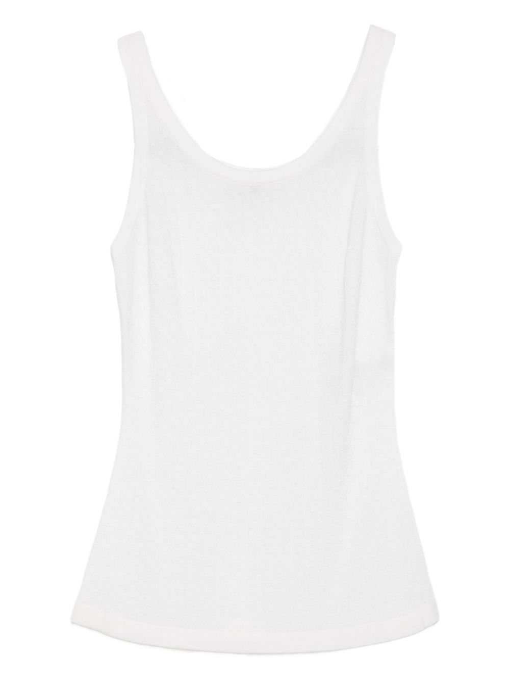 Wool Blend Tank Top — Ivory