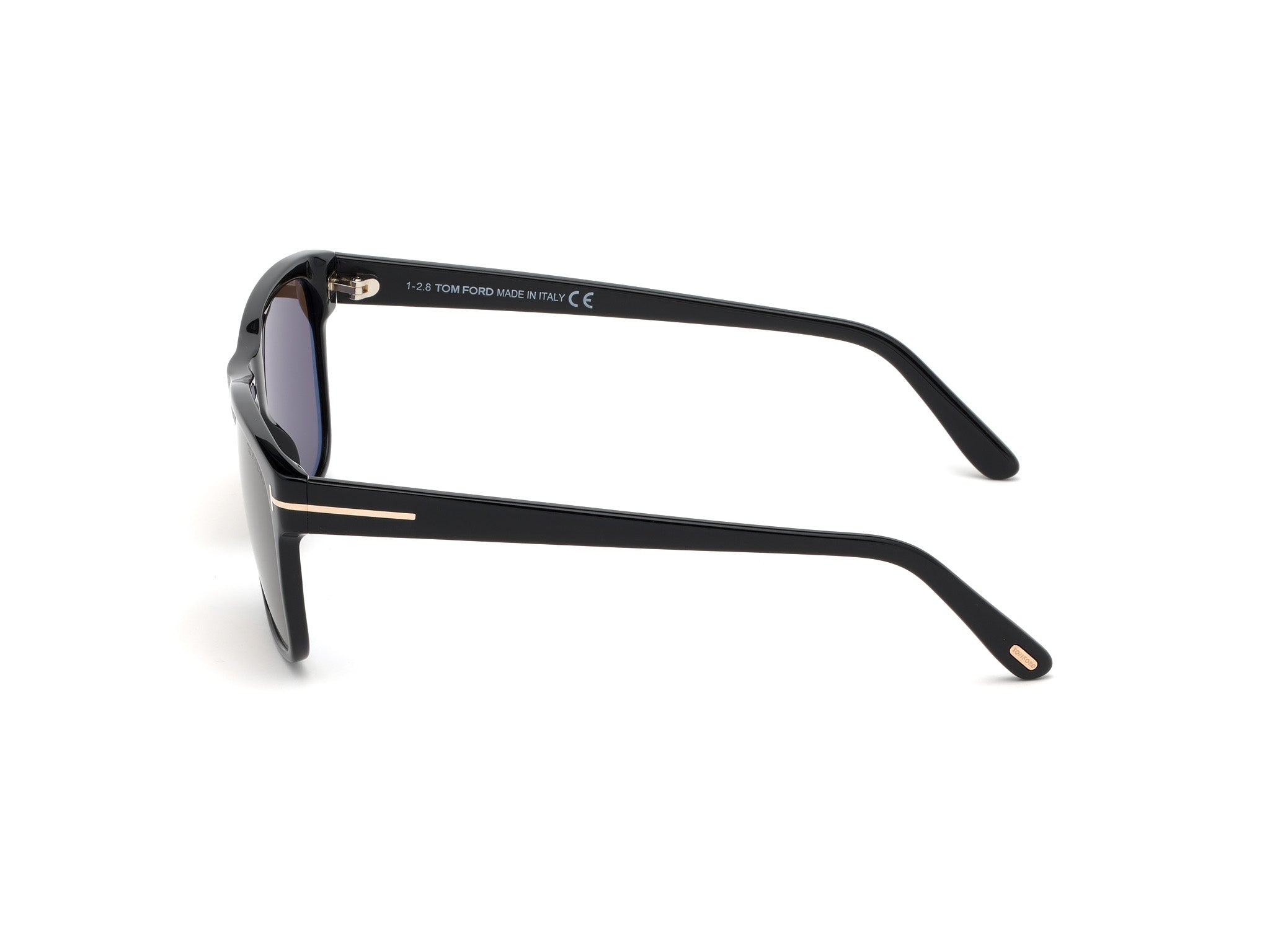 TOM FORD Man TOM FORD FT0698 GIULIO 01J Sunglasses Acetate Black Brown Geometric Norma