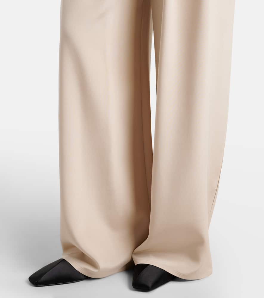 Palude pleated silk-blend wide-leg pants