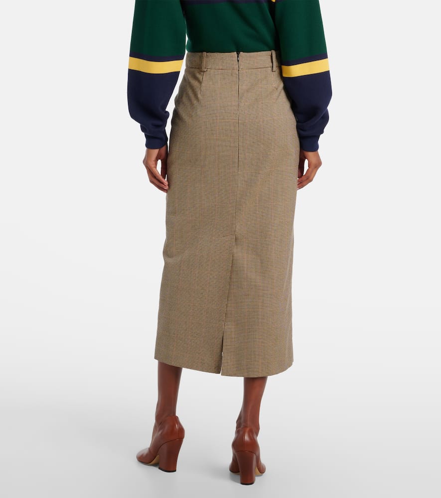 Alrose houndstooth midi skirt