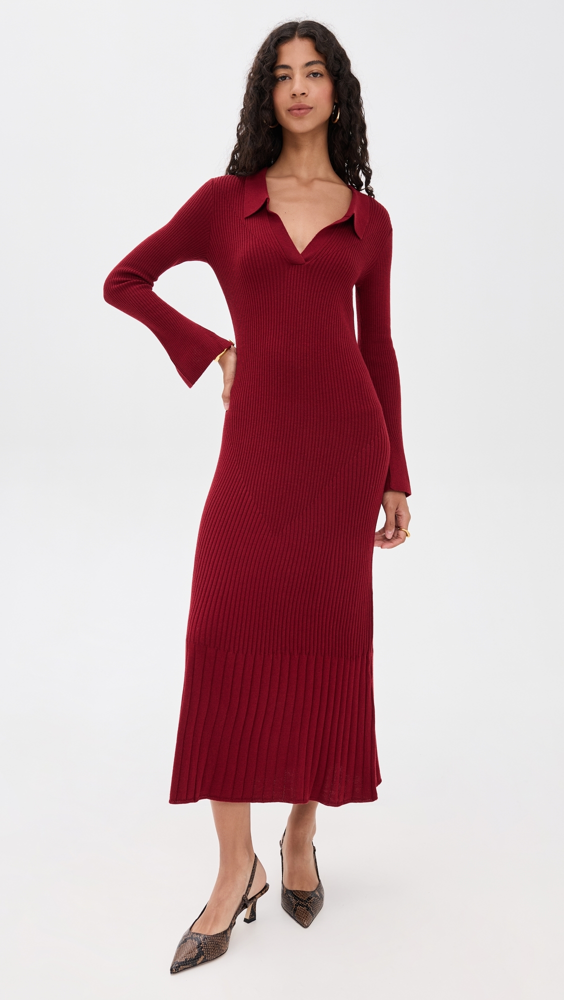 O. p.t Nicole Dress Burgundy