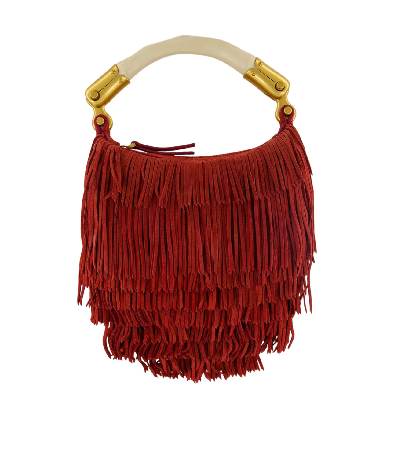 Mini Ebene fringes leather shoulder bag