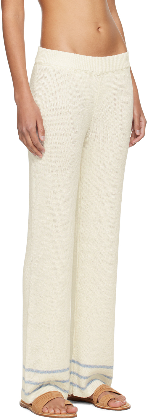 Bode Off-White Quincy Stripe Trousers
