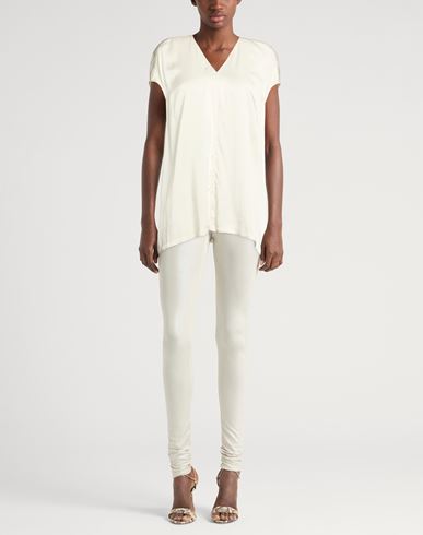 Woman Top Cream Size 6 Acetate, Viscose