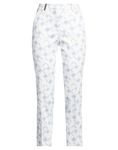 Icon 4718 Woman Pants Slate blue Size 4 Cotton, Elastane