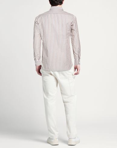 Man Shirt Taupe Size 15 ½ Cotton, Linen