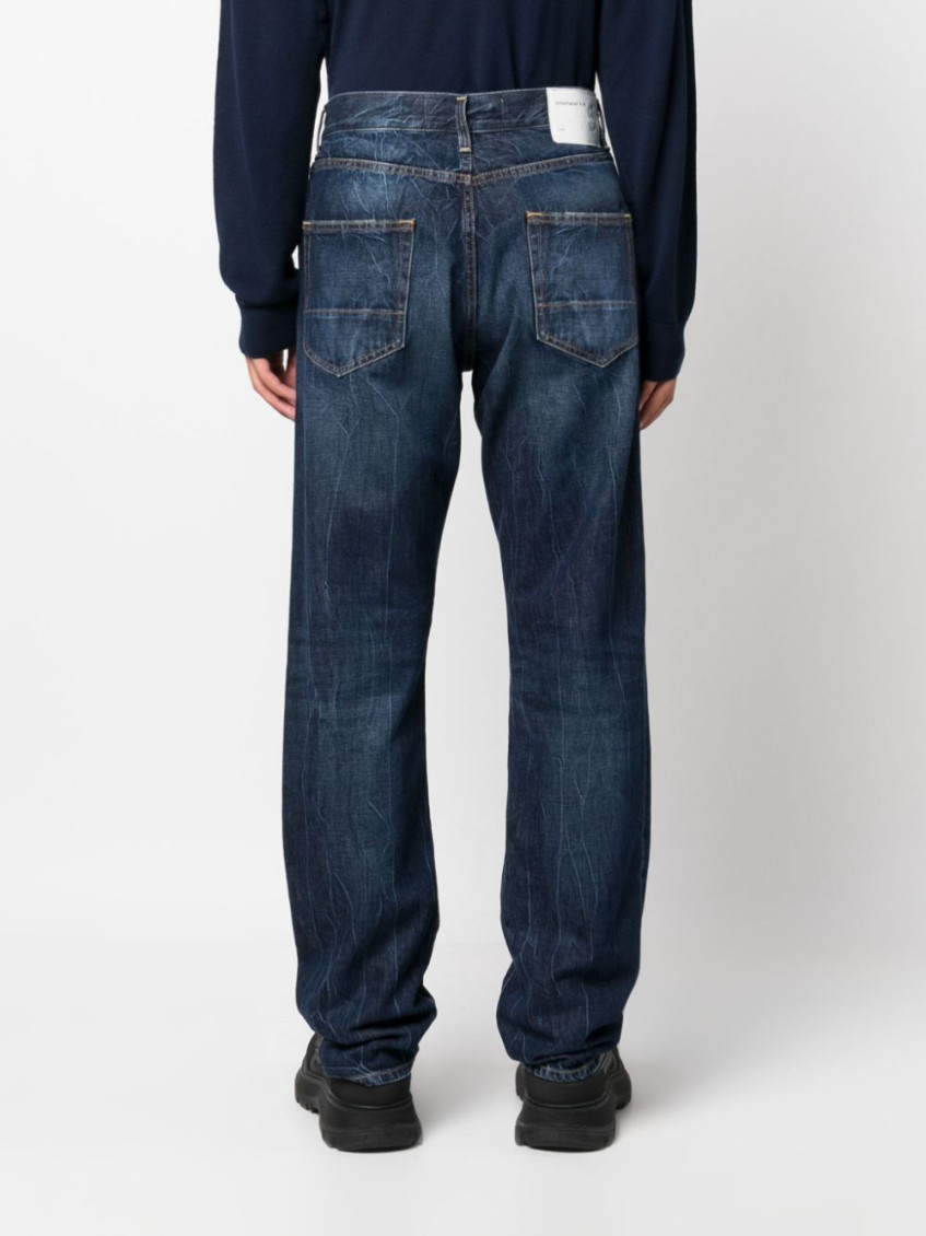 - Straight Leg Denim Jeans