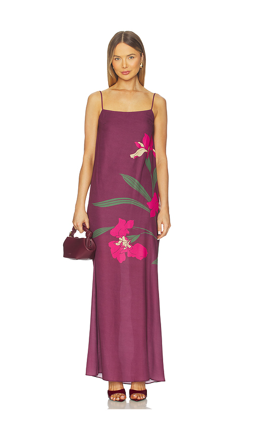 Katie May Chloe Maxi Dress in Raspberry Iris. XL also in L, M