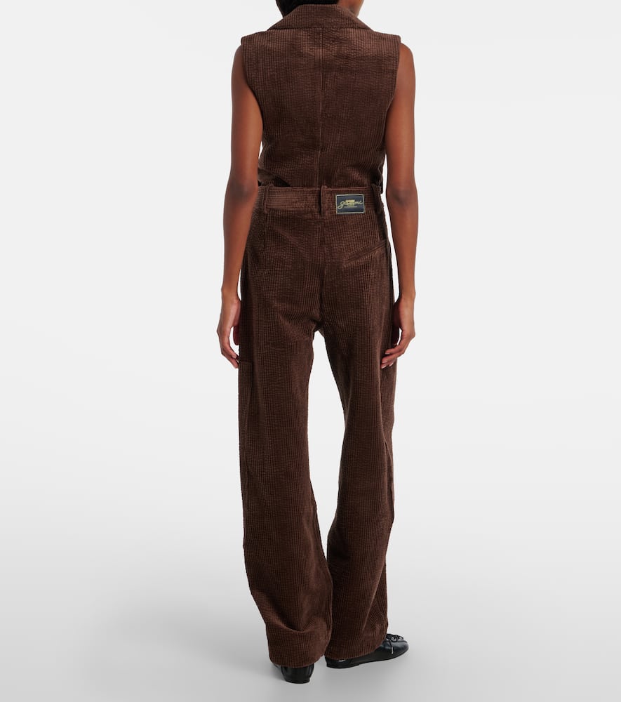 Cotton corduroy cargo pants