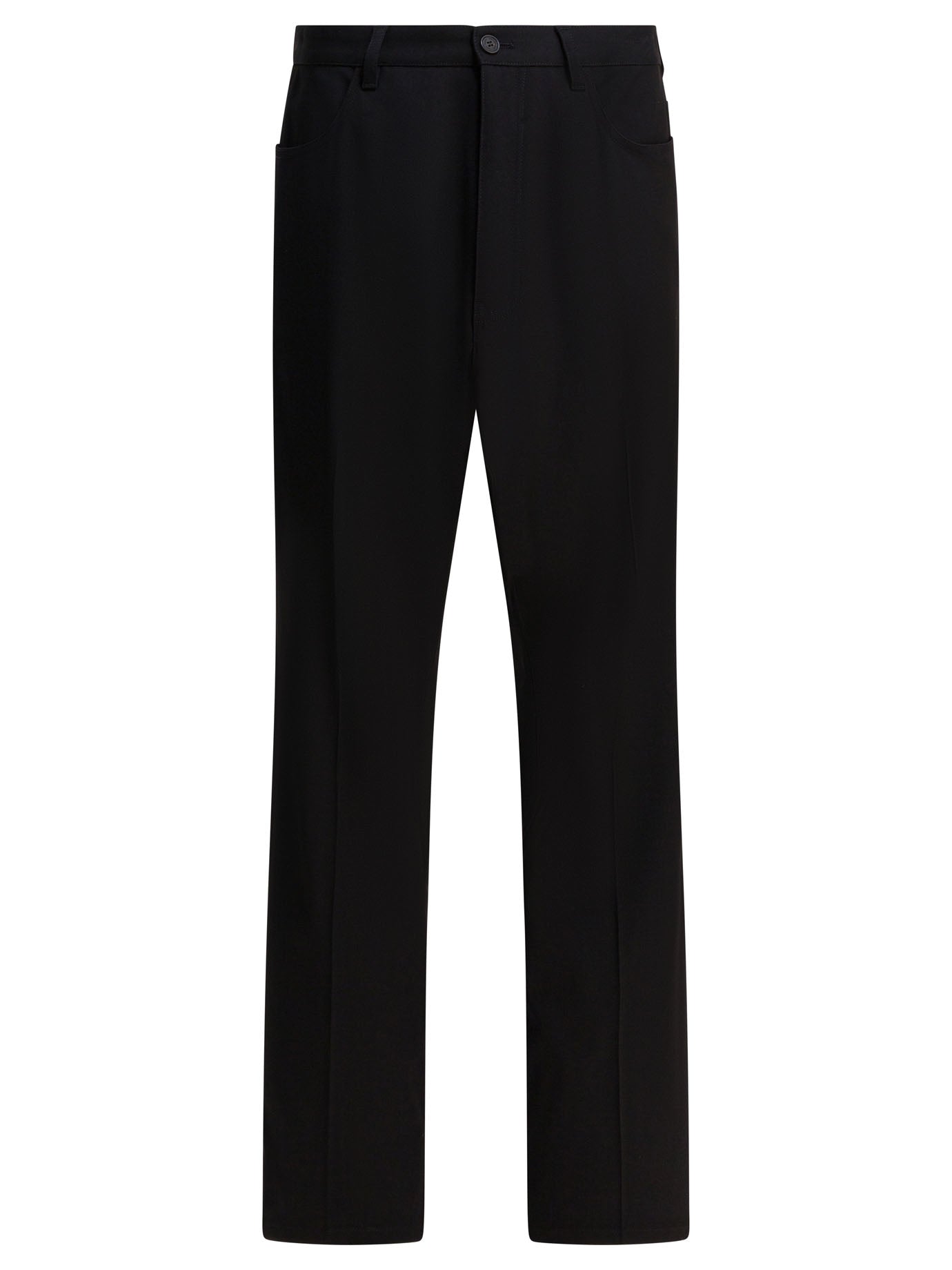 Wool Tailored Pants for Men - Mid-Rise, Regular Fit