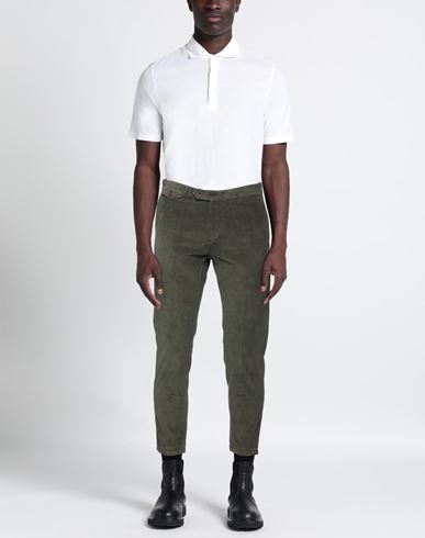 Man Pants Military green Size 29 Cotton, Elastane