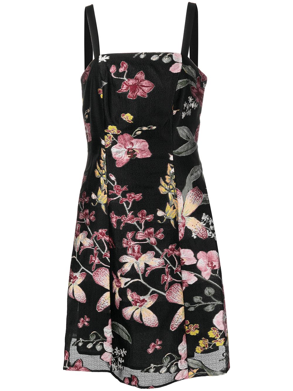 Fils coupé flared mini dress - Black