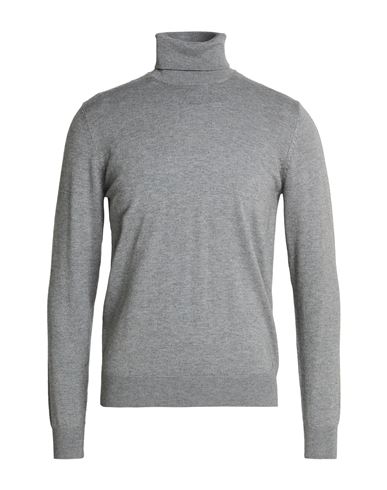 Man Turtleneck Grey Size M Viscose, Nylon, Acrylic, Cashmere