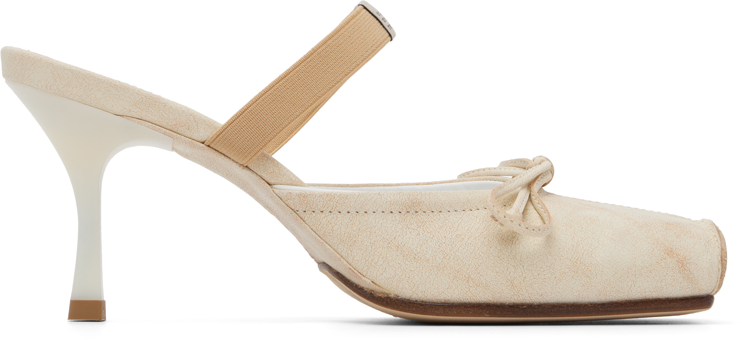 Off-White Slipper Heels