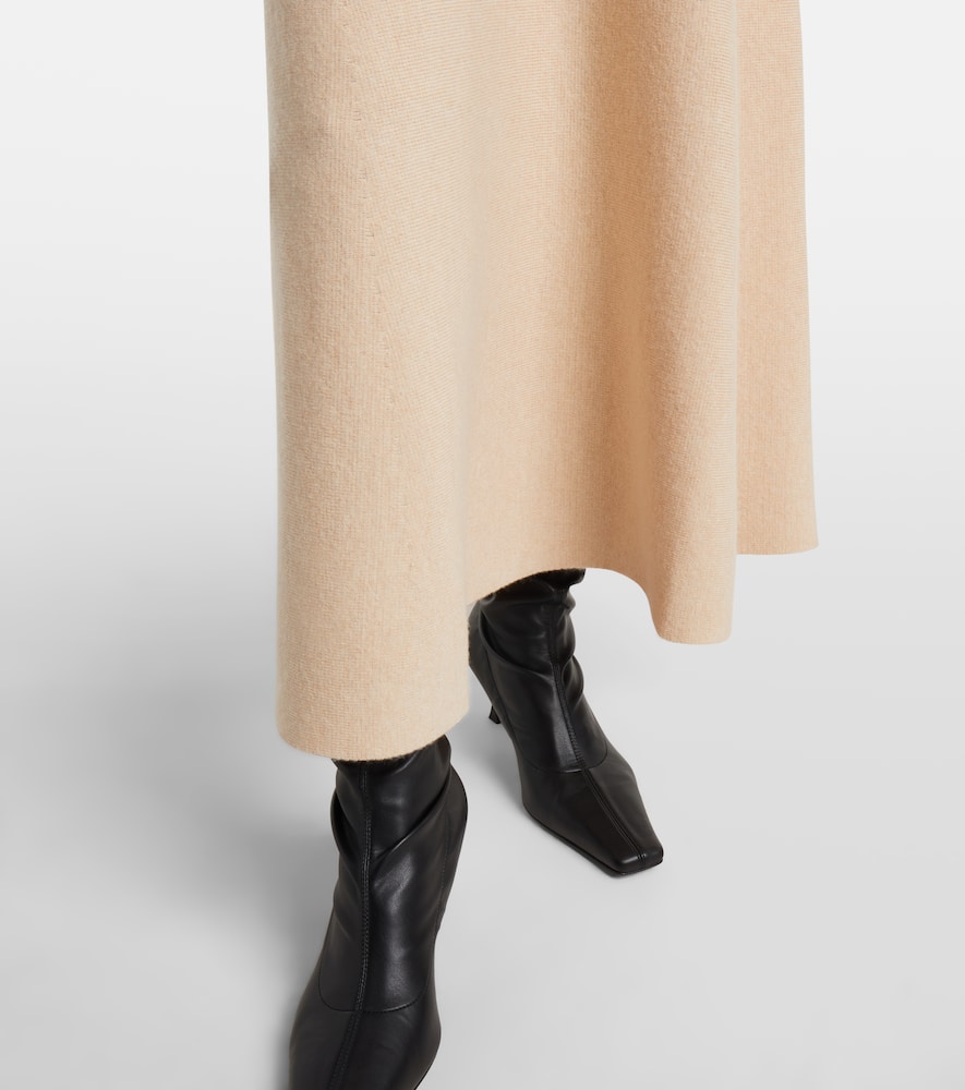 Giberna wool and cashmere maxi skirt