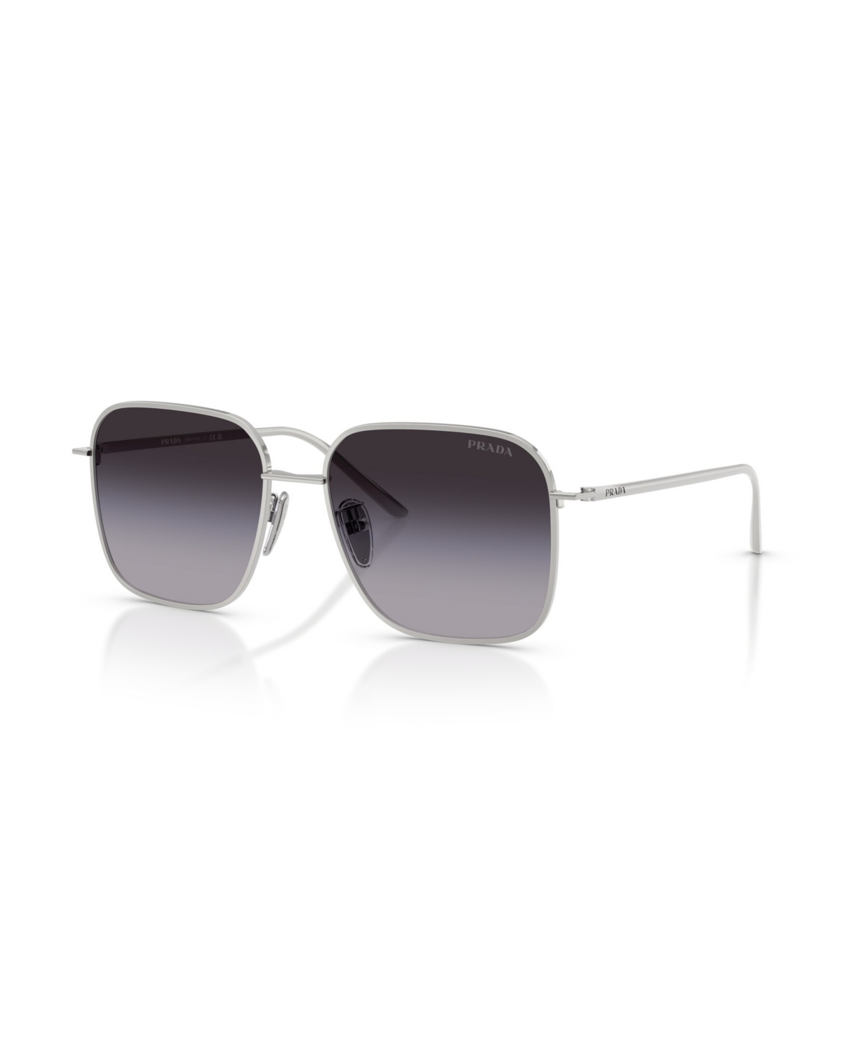 Prada Women's Square Sunglasses, Pr C54SD - Silver