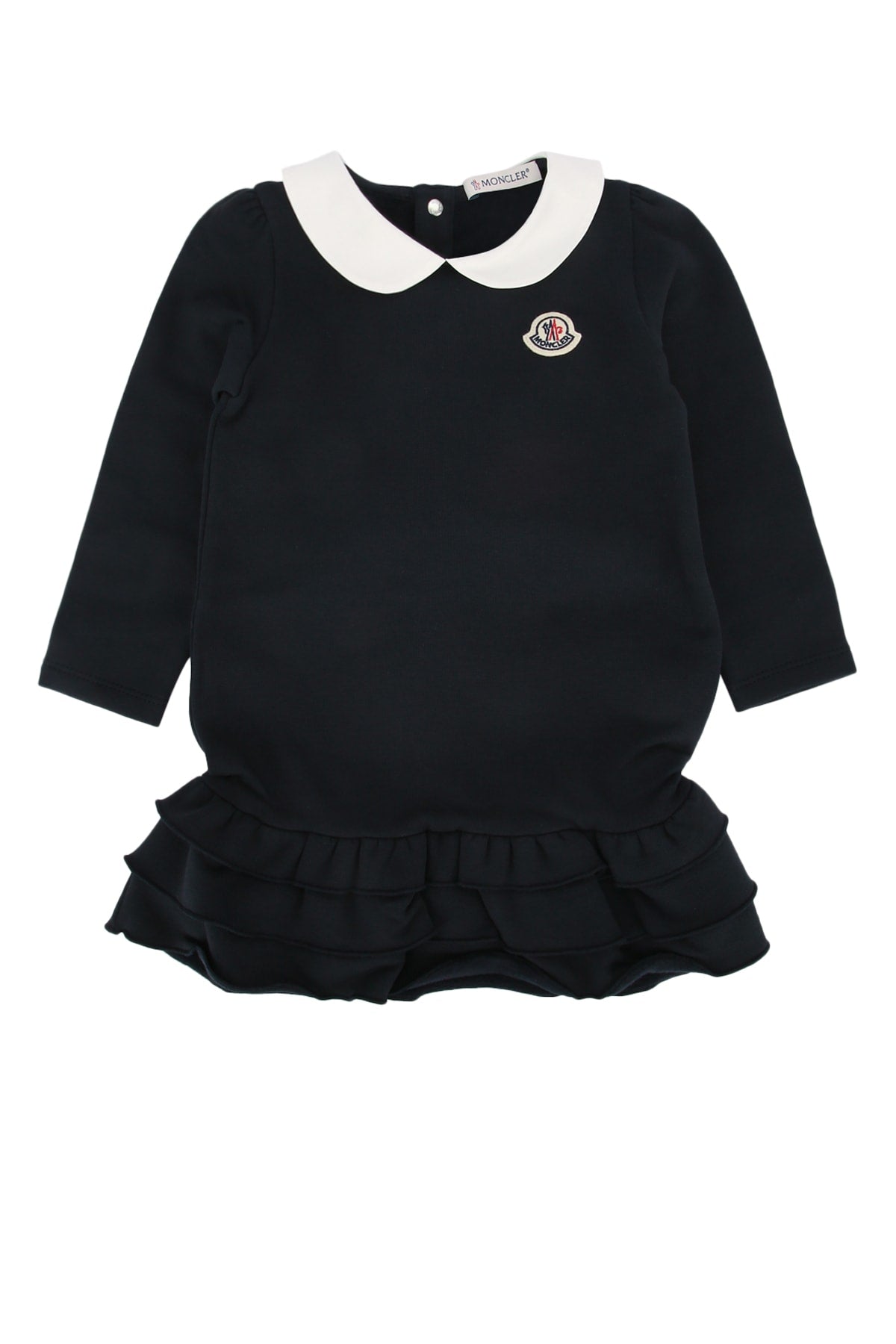 Ruffled Hem Dress — Black