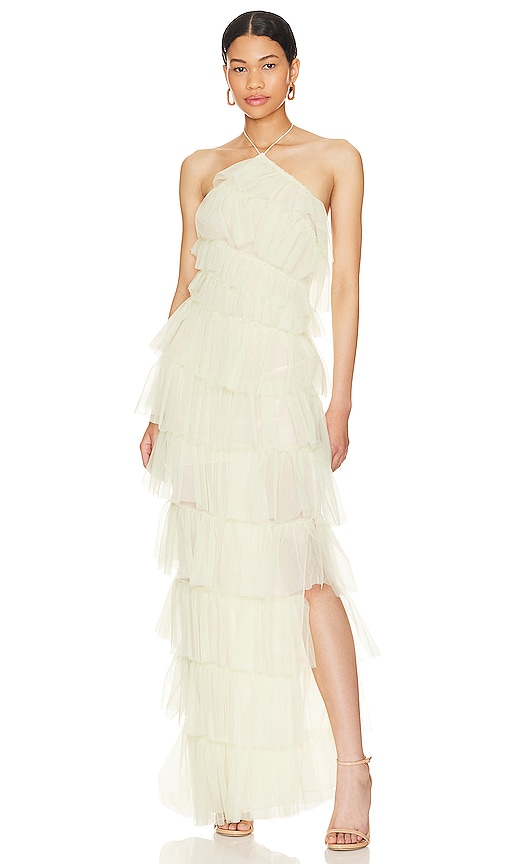 The Bar Henri Gown in Yellow. 0. Also