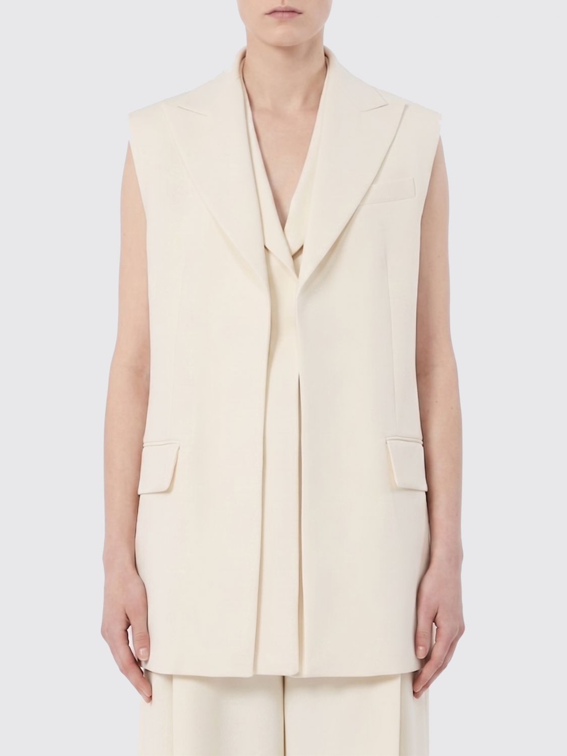 Waistcoat Woman color Ivory