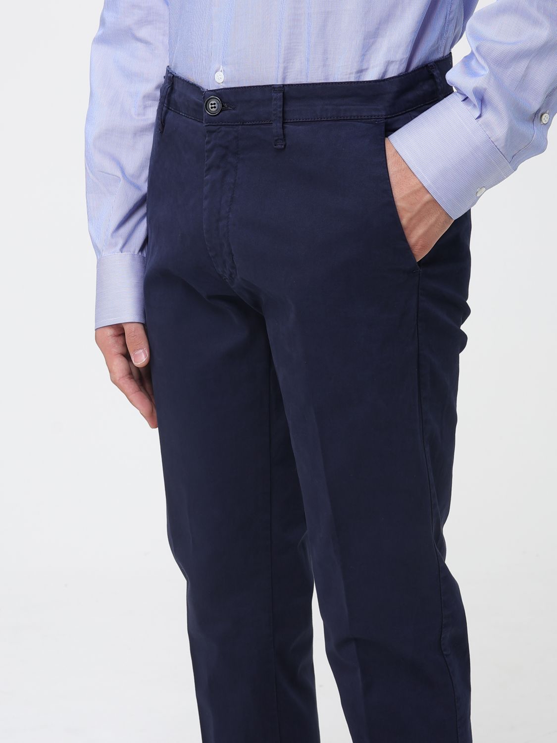 Pants Men color Blue