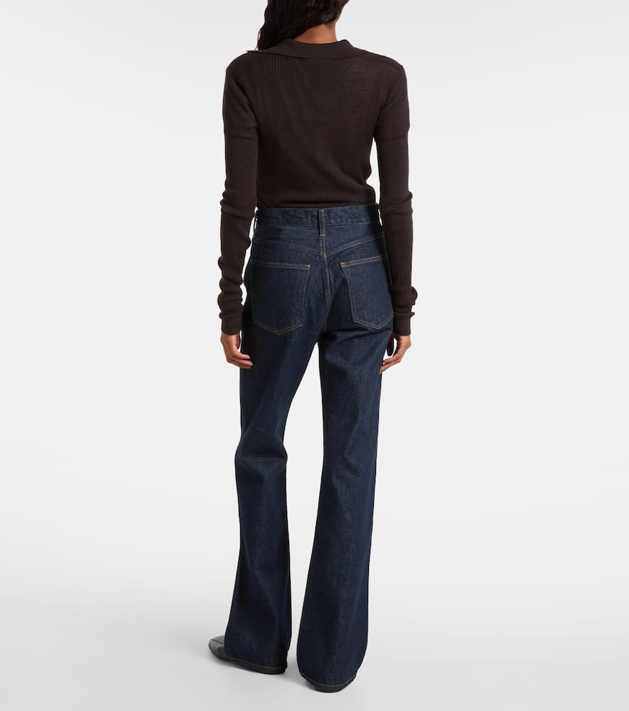 Leena mid-rise flared jeans