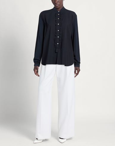 Trebarrabi Woman Top Midnight blue Size M Cotton, Elastane