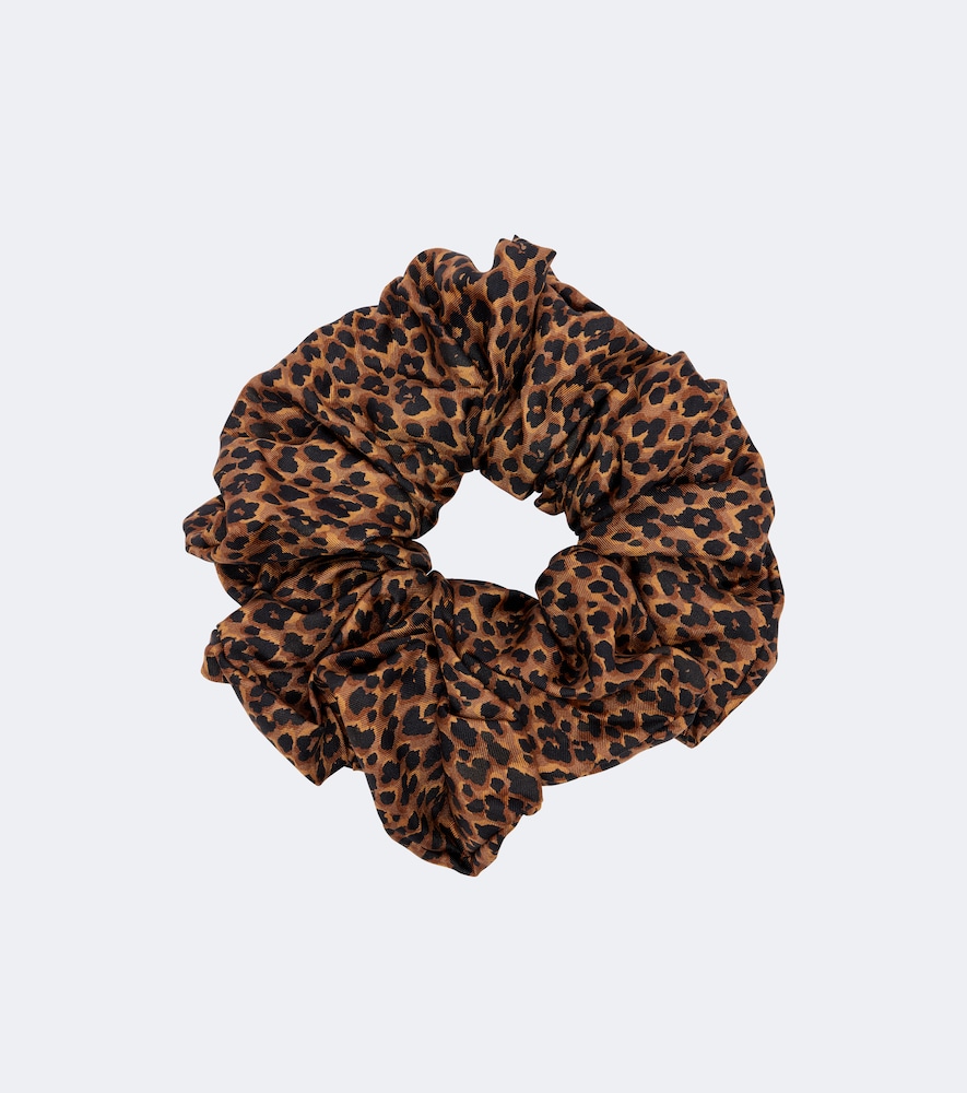 Leopard-print scrunchie