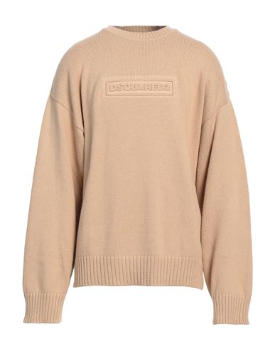 Dsquared2 Man Sweater Beige Size XXL Cotton
