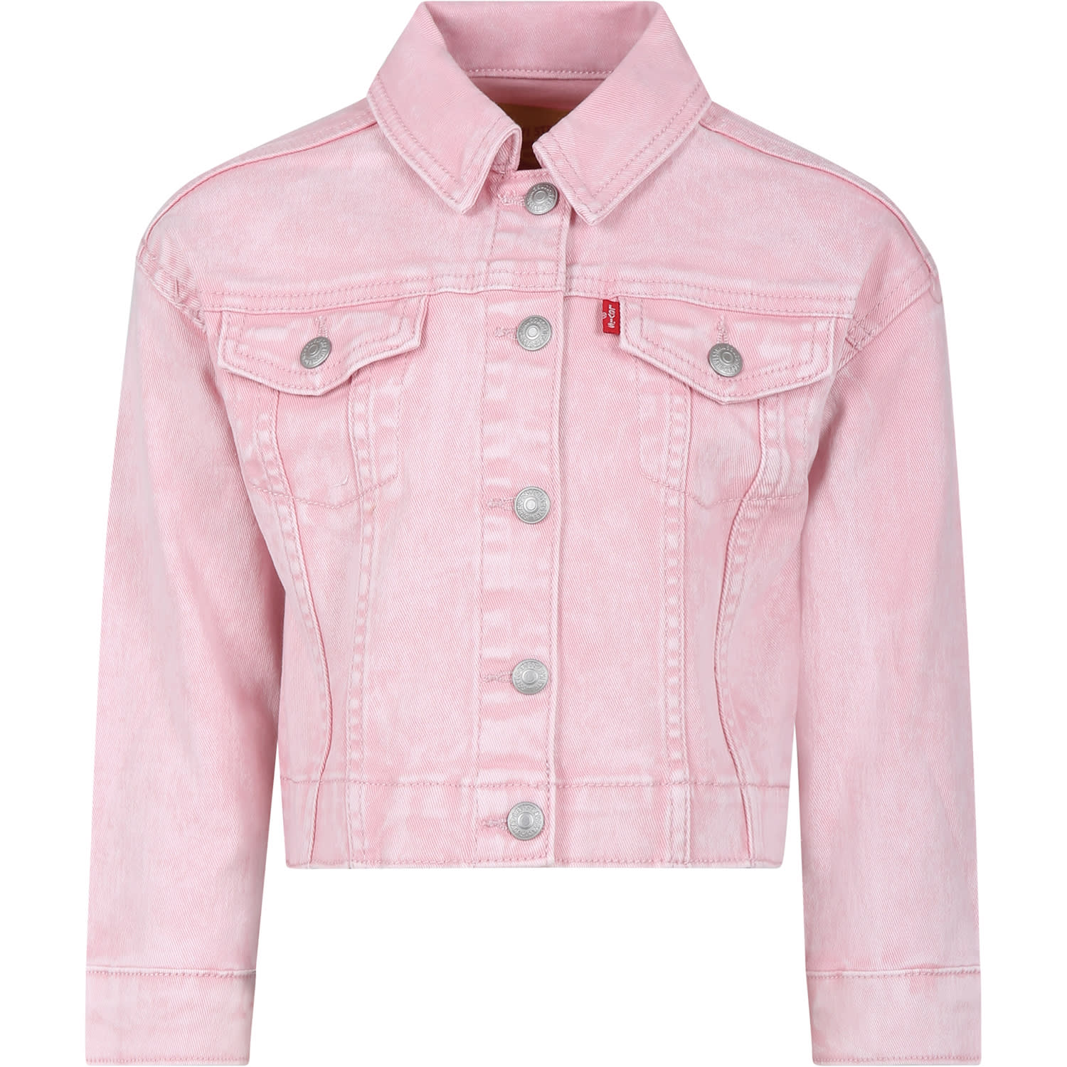 Pink Jacket For Girl With Logo