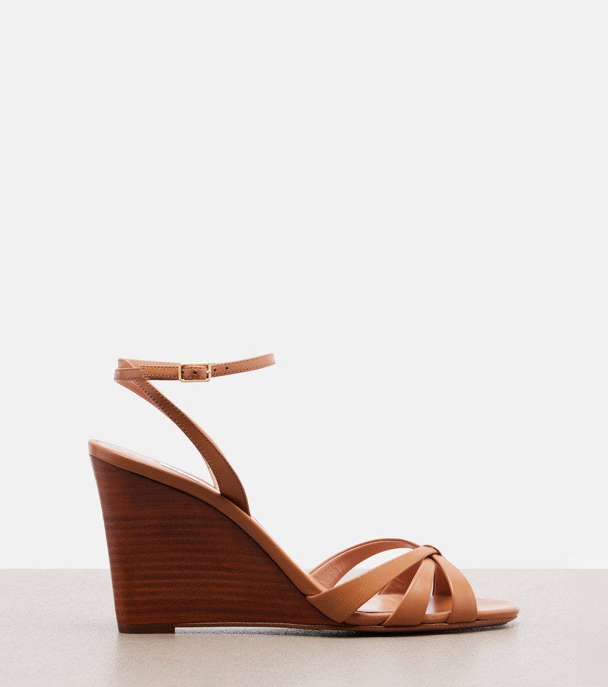 Tati leather wedge sandals