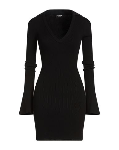 Woman Mini dress Black Size 6 Viscose, Polyester, Polyamide