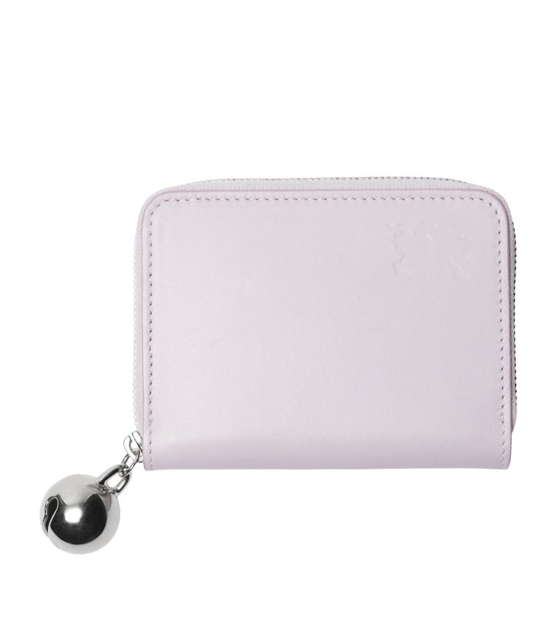 Leather Equestrian Knight Design Zip-Up Wallet