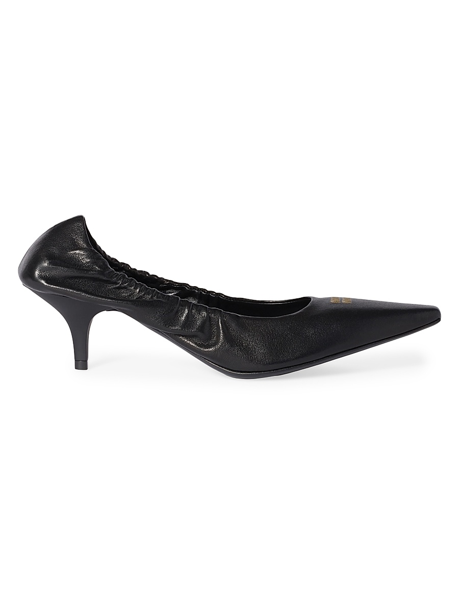 Women's Nappa Leather Pumps - Black