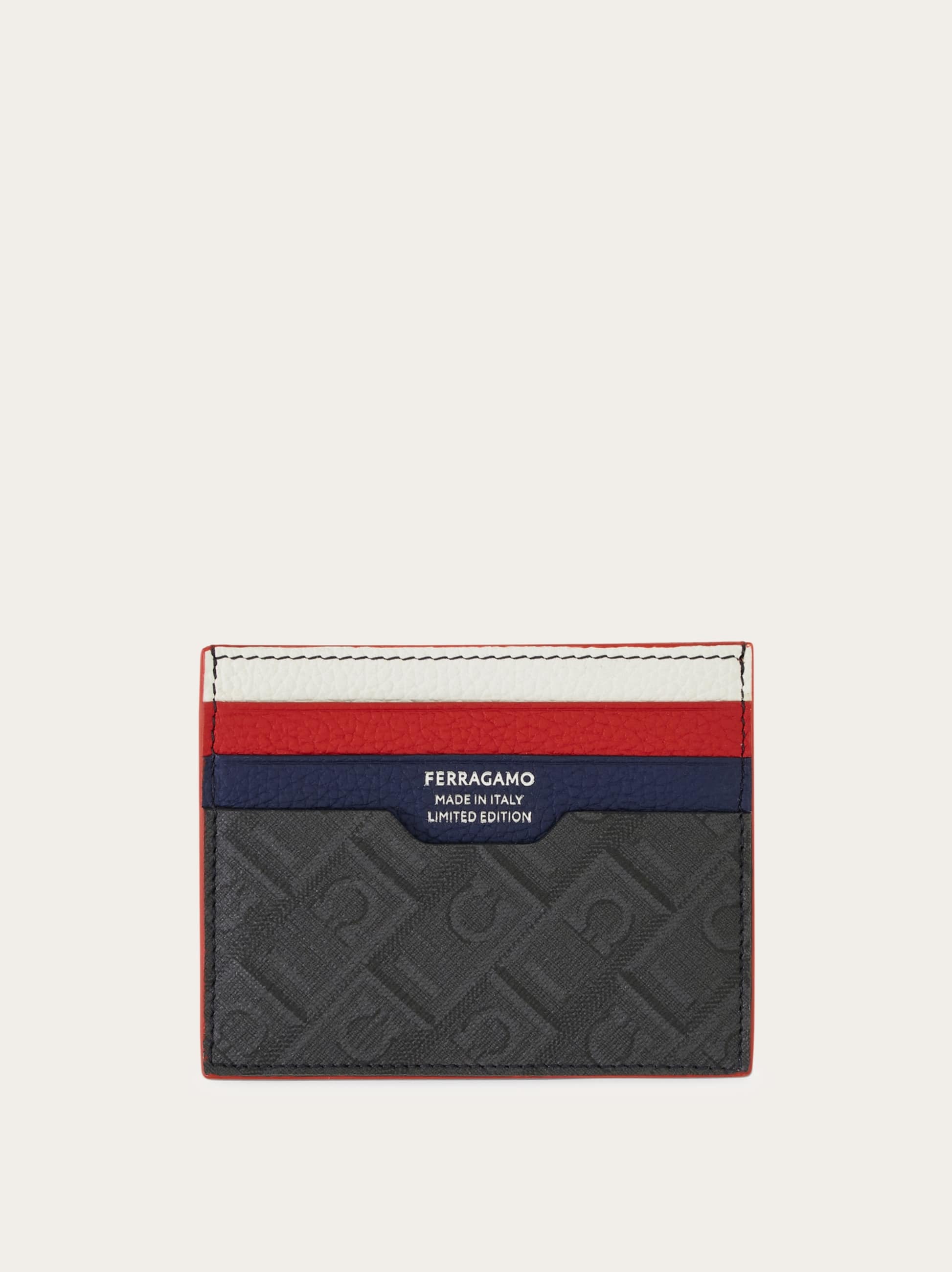 Men Monogram credit card holder - Citymatch Capsule Blue