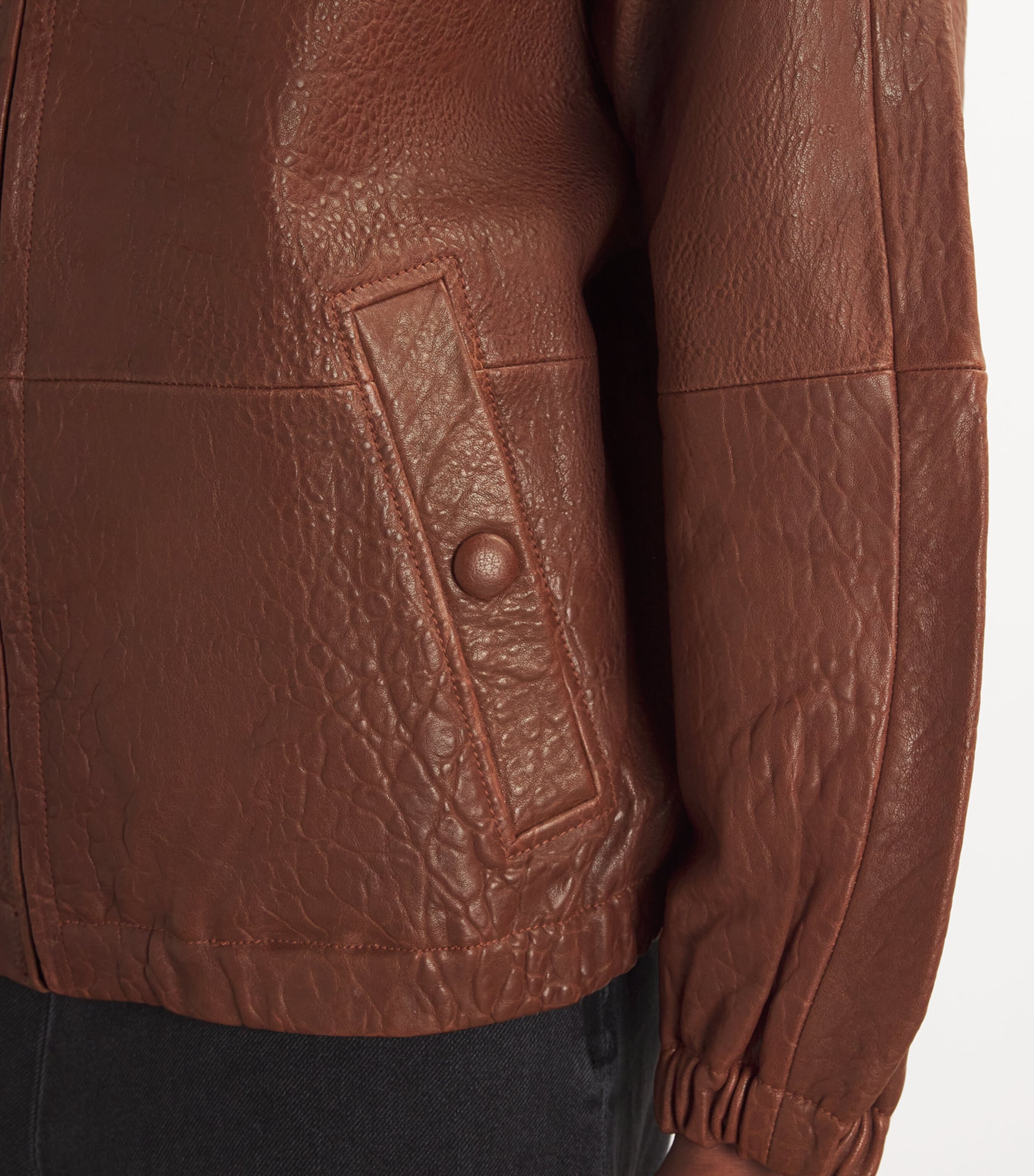 Oversized Leather Jacket