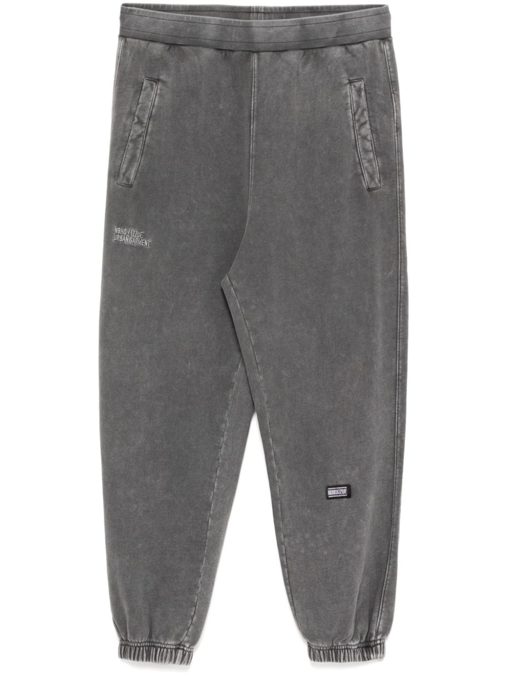 Logo-embroidered pants - Black