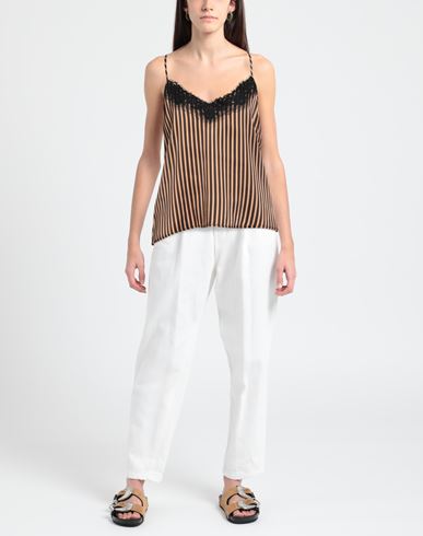 Woman Top Camel Size 10 Viscose, Elastane, Polyester