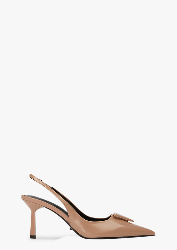 Bertie Latte Hi Shine Heels