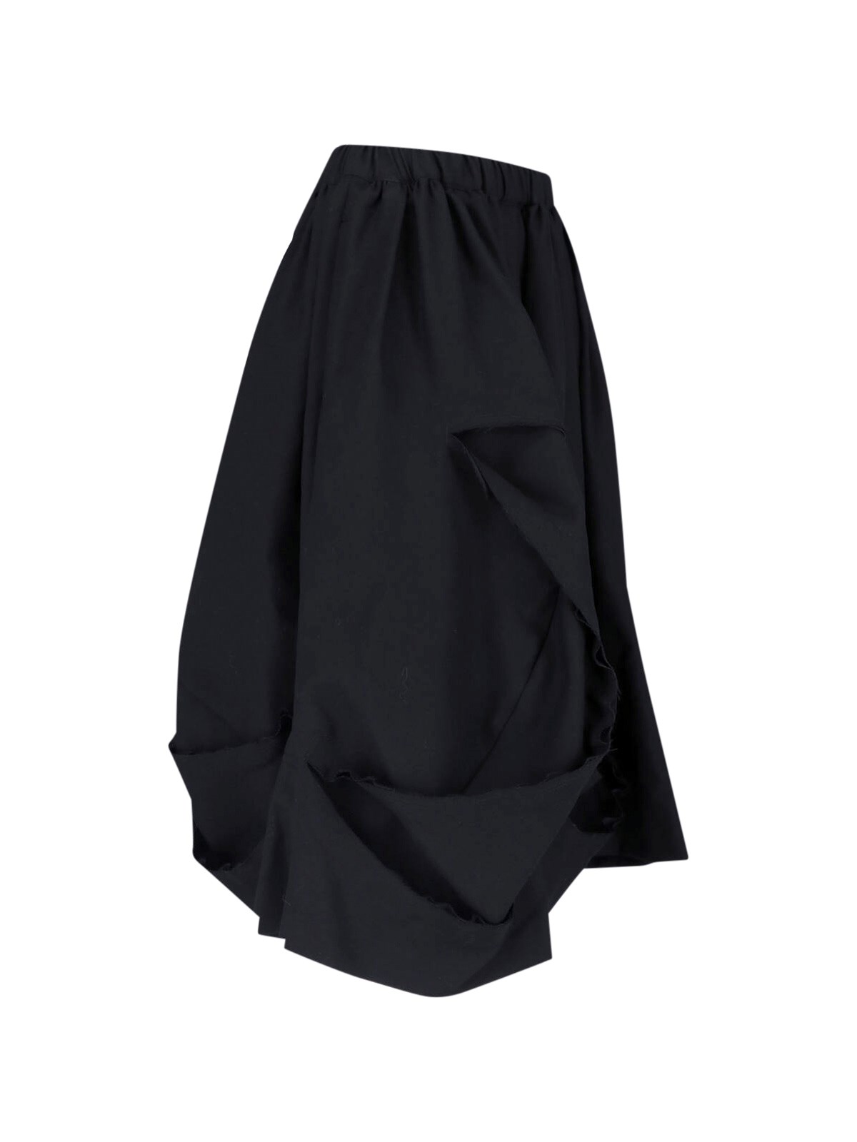 Gathered Midi Skirt