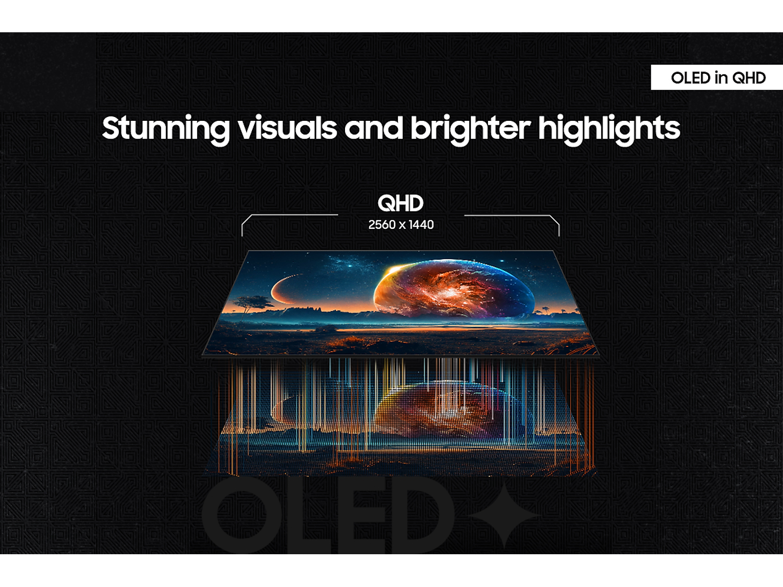 27" Odyssey OLED G6 (G61SD) QHD 240Hz 0.03ms FreeSync™ Premium Pro Gaming Monitor with Sleek Metal Design(LS27DG610SNXZA)