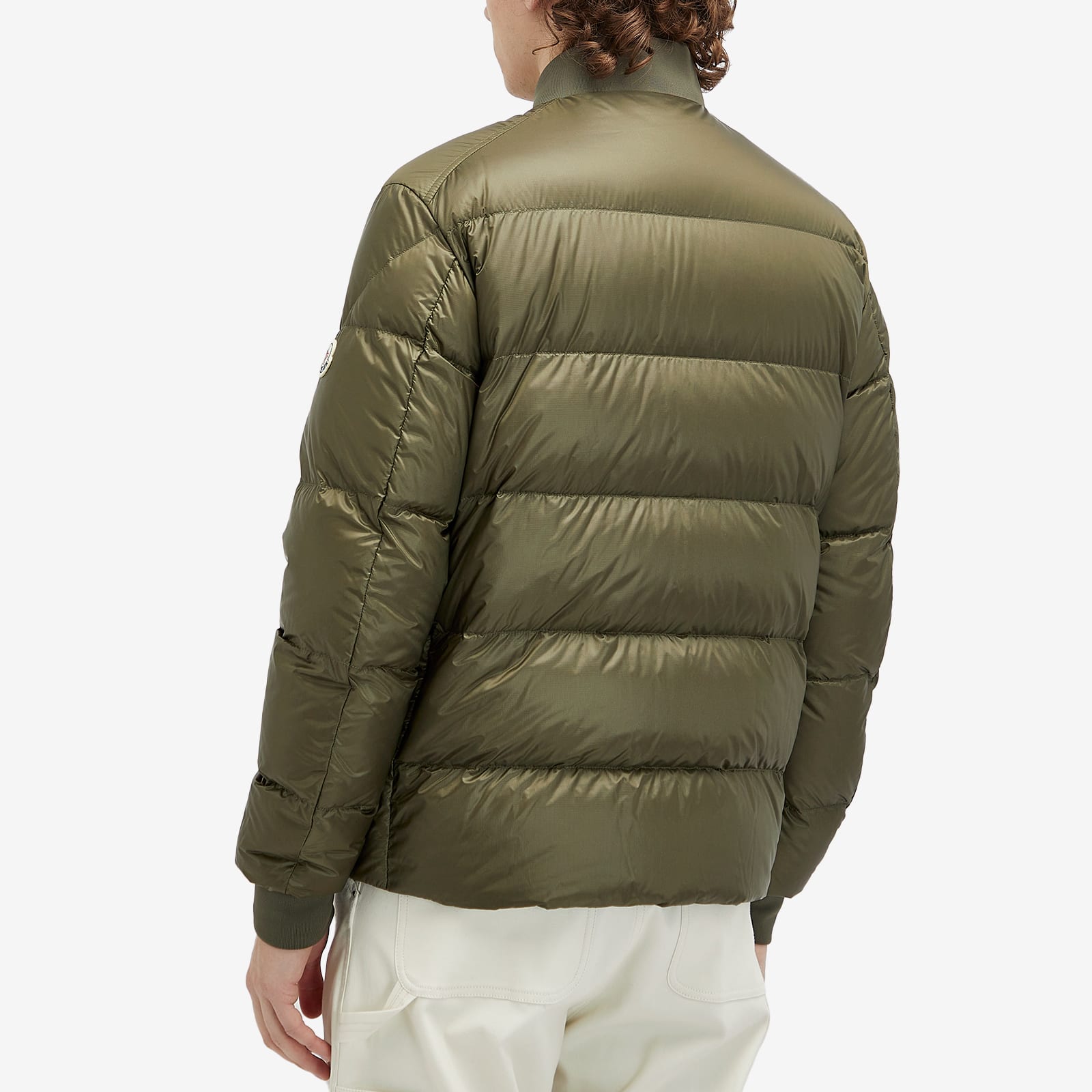 Men's Bazena Micro Rip Stop Bomber Jacket in Olive