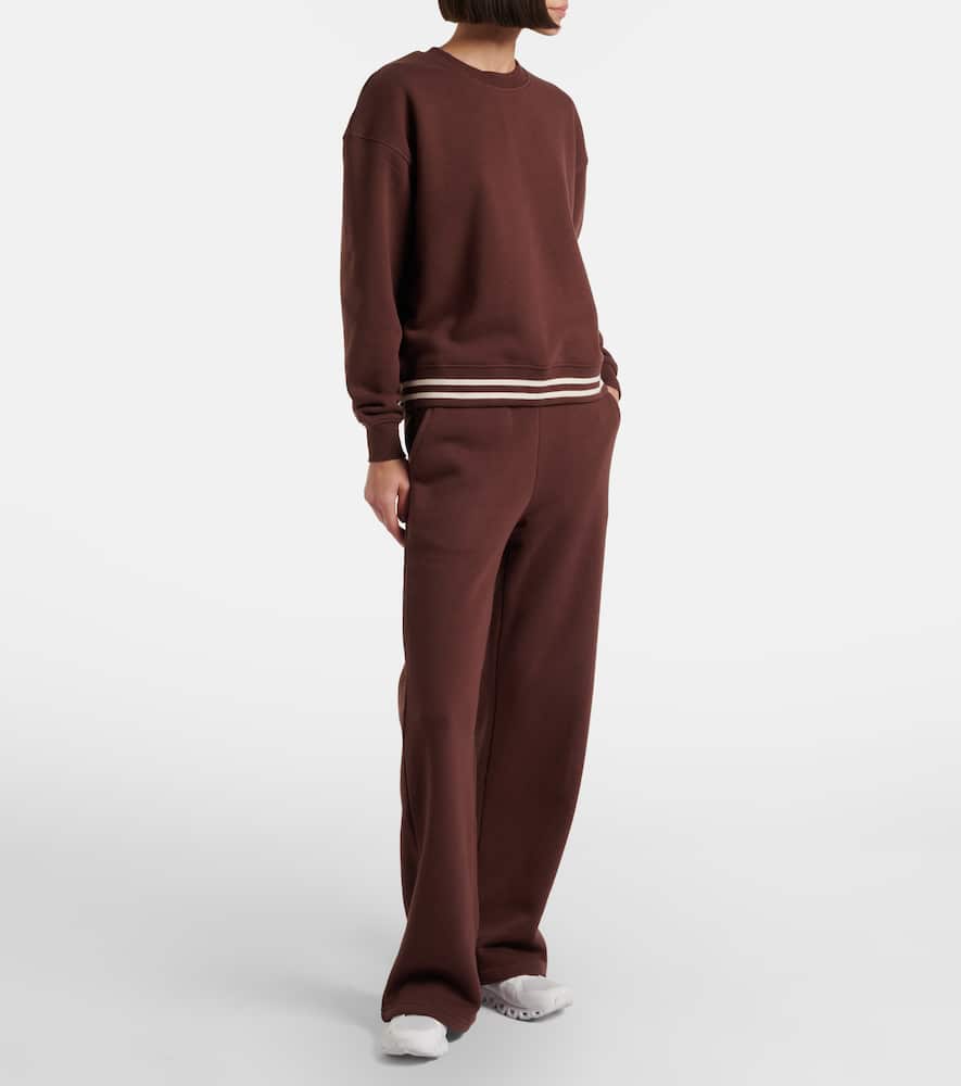 Striped cotton jersey sweatshirt