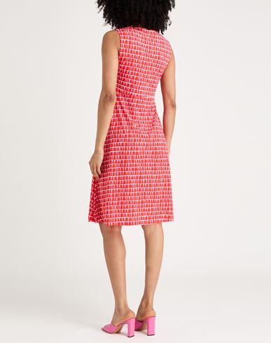 Woman Midi dress Tomato red Size 2 Polyamide, Elastane