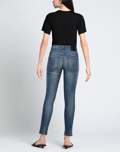 Woman Jeans Blue Size 26 Cotton, Lyocell, Elastane