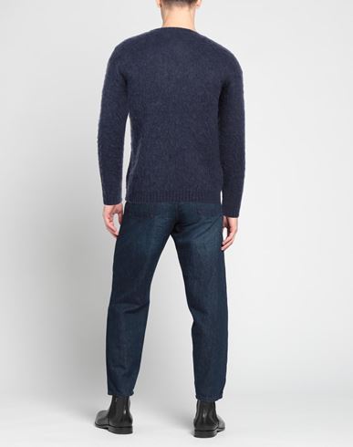 Man Sweater Navy Size 36 Acrylic, Polyamide, Wool, Mohair wool