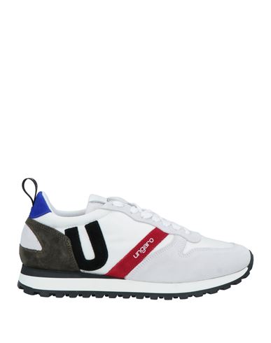 Ungaro Man Sneakers Light grey Size 8 Soft Leather, Textile fibers
