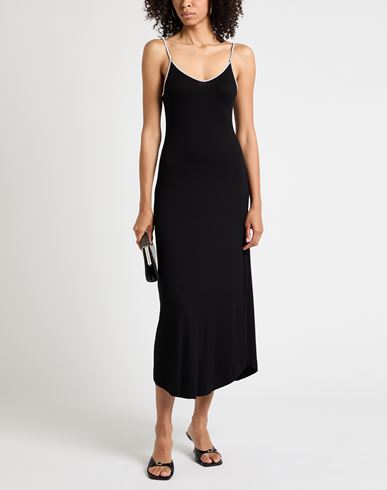 Woman Midi dress Black Size 1 Viscose, Elastane