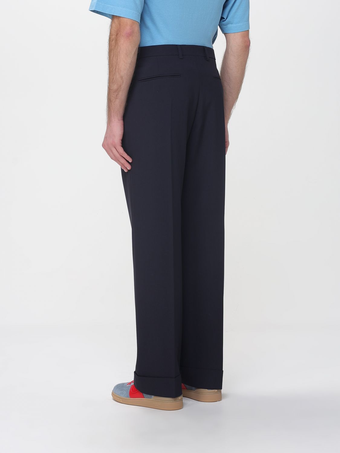 Pants Men color Blue